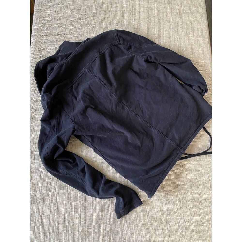 JAMES PERSE Women’s Cotton Blend riders jacket Black Stretch Moto 1 - Picture 6 of 10